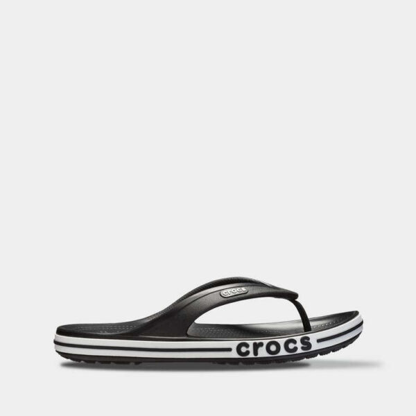 Crocs Bayaband Flip Black арт. 205393 / Крокс Шлепанцы Вьетнамки Баябенд