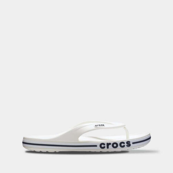 Crocs Bayaband Flip White арт. 205393 / Крокс Шлепанцы Вьетнамки Баябенд