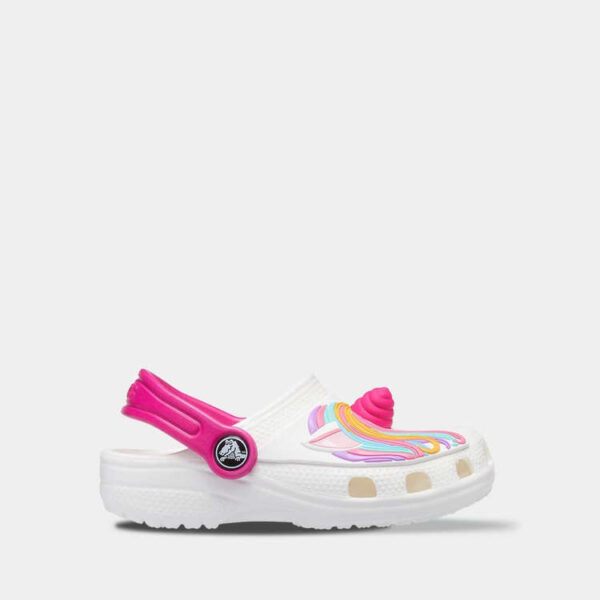Crocs Kids Fun Lab Classic I AM Unicorn Clog White арт. 207072 / Дитячі Сабо Крокс
