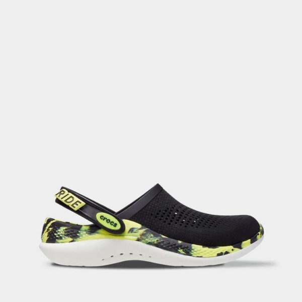 Crocs LiteRide 360 Clog Black/Citrus Marbled арт. 206708 / Крокс Лайтрайд 360 Сабо