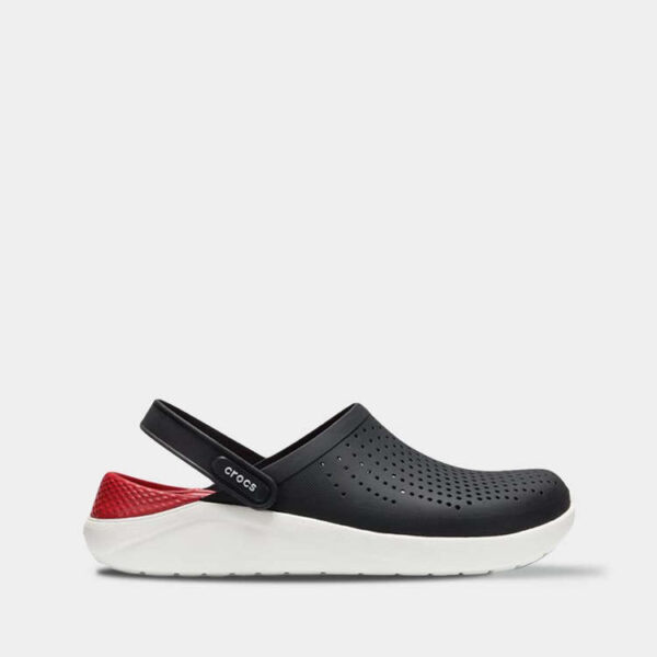 Crocs LiteRide Black/White арт. 204592 / Крокс Лайтрайд Сабо