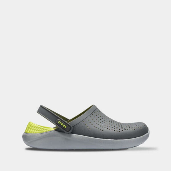 Crocs LiteRide Grey/Light Green арт. 204592 / Крокс Лайтрайд Сабо
