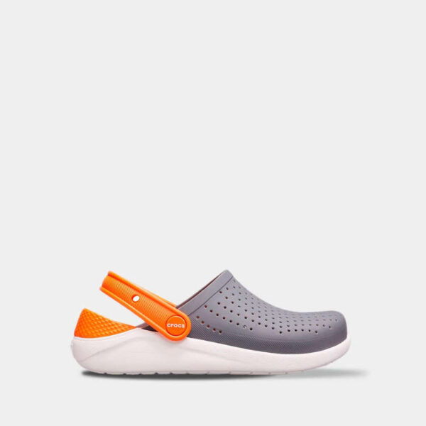 Crocs Kids LiteRide Clog Charcoal/White арт. 205964 / Дитячі Сабо Крокс