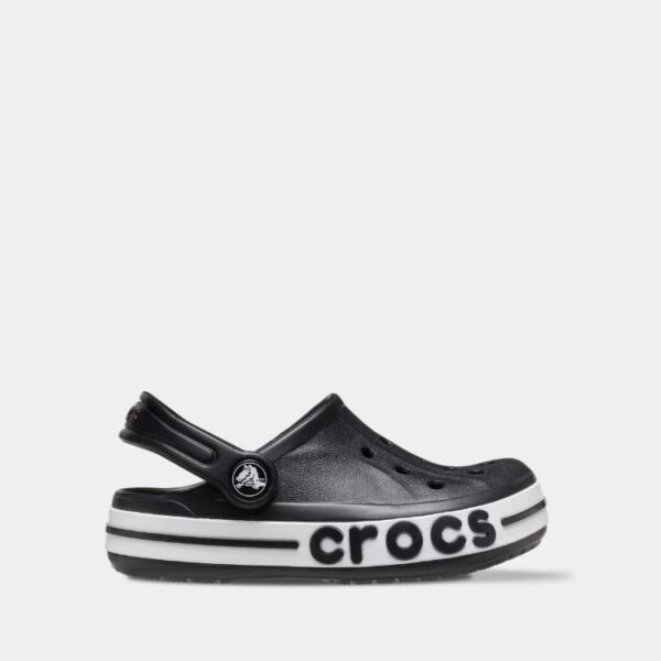 Crocs Kids Bayaband Clog Black арт. 205100 / Дитячі Сабо Крокс Чорні