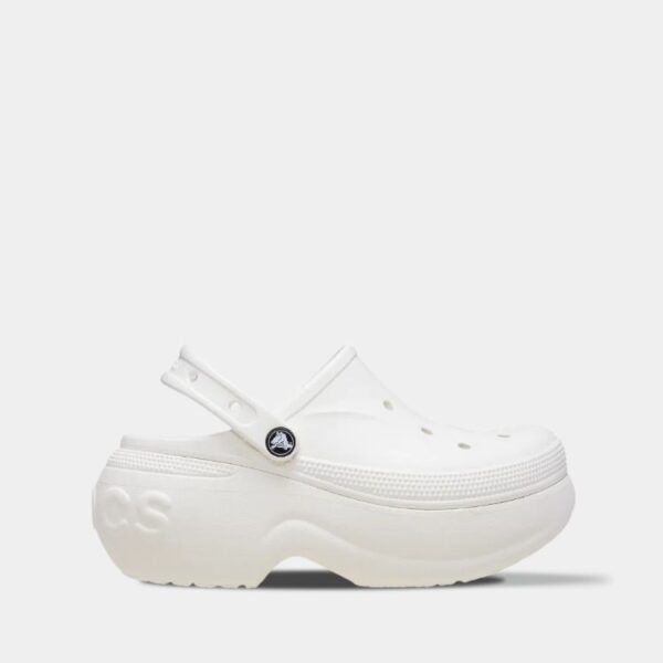 Crocs Bella Clog White арт. 210062 / Крокс Белла Сабо на Платформі Білі