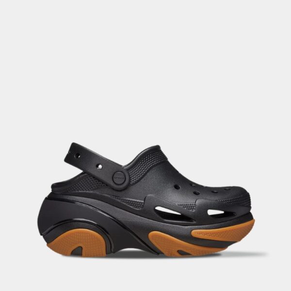 Crocs Classic Bubble Crush Clog Black/Gum арт. 210061 / Крокс Бабл Краш Сабо на Платформі Чорні