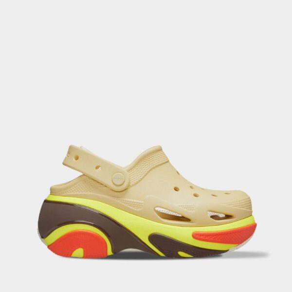 Crocs Classic Bubble Crush Clog Sesame арт. 210061 / Крокс Бабл Краш Сабо на Платформі Бежеві