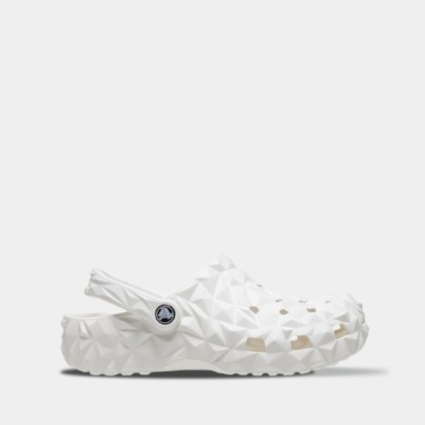 Crocs Classic Geometric Clog White арт. 209563 / Крокс Класік Геометрік Сабо Білі