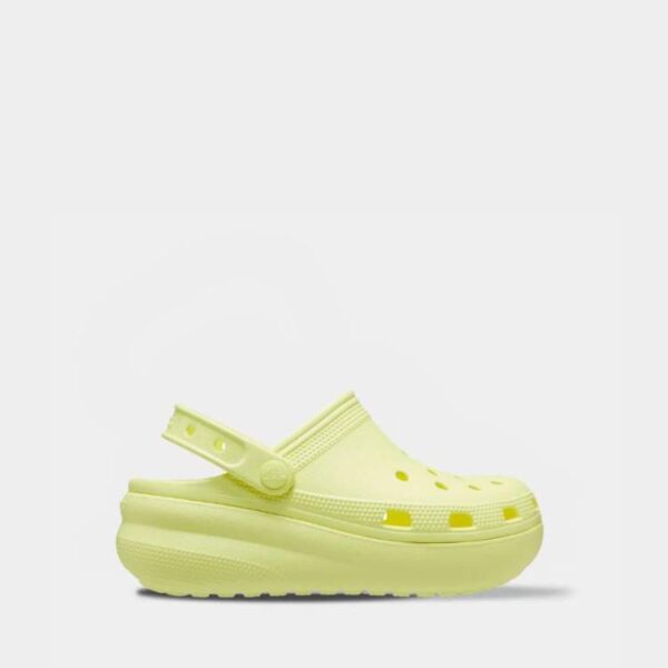 Crocs Kids Classic Cutie Clog Sulphur арт. 207708 / Дитячі Сабо Крокс на Платформі Класік  Жовті