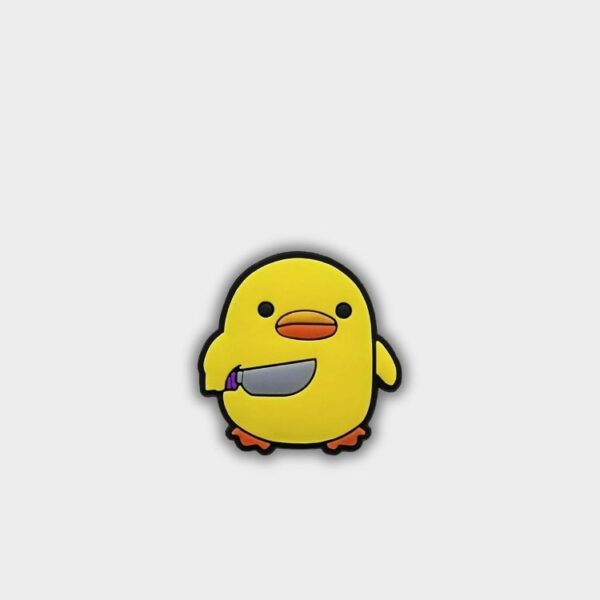 Jibbitz Duck with Knife